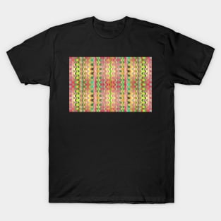 Vintage wavy pattern, colorful waves desing T-Shirt